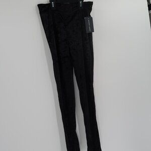 Girls Melrose and Market Black Velour Christmas Leggings XL